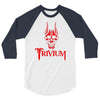 screaming skull 3/4 Sleeve Shirt