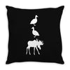 duck duck moose funny Throw Pillow