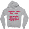 drink wine in ractangle Zipper Hoodie