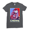 chewbacca poster, ideal gift or birthday present Ladies Fitted T-Shirt