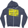 danger danger friend zone funny slogan Zipper Hoodie