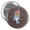 narwhal donuts cute unicorn sweet cool awesome Pin-back button