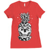 skull pineapple Ladies Fitted T-Shirt