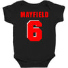baker mayfield new jersey number Baby Bodysuit