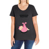Estimated Delivery September Baby Girl Ladies Curvy T-Shirt