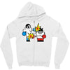 vector gamer boxing Zipper Hoodie