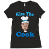 kiss the cook Ladies Fitted T-Shirt