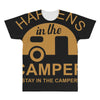 what happens in camper stays in camper vintage style camp funny All Over Men's T-shirt