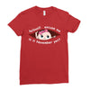 November Peeking Out Baby Girl Ladies Fitted T-Shirt