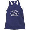 40th birthday gift vintage 1978 perfect aged Racerback Tank