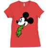 mickey puke Ladies Fitted T-Shirt