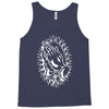 praying hands cross mary rock band baseball jersey Tank Top