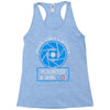 aperture science volunteer Racerback Tank