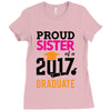 Class of 2017 Proud Sister Graduation Ladies Fitted T-Shirt