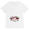 October Peeking Out Baby Girl V-Neck Tee