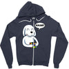 smart dog Zipper Hoodie
