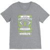 Never Underestimate The Strength Of A Lymphoma Cancer Warrior V-Neck Tee