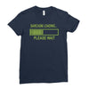 sarcasm loading funny computer tech gee Ladies Fitted T-Shirt
