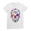 Colorful Skull Ladies Fitted T-Shirt