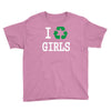 i recycle girls slogan text funny baseball jersey Youth Tee