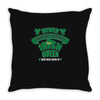never underesmate irish queen Throw Pillow