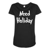 need holiday Maternity Scoop Neck T-shirt