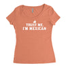trust me, i'm mexican   spanish latino mexico mexicano text pride tee Women's Triblend Scoop T-shirt