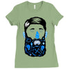 pirate beard Ladies Fitted T-Shirt