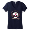 skully Women's V-Neck T-Shirt