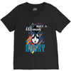 who loves husky V-Neck Tee