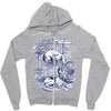 quick brown fox Zipper Hoodie