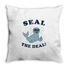 seal the deal Throw Pillow