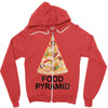 pizza lover's food pyramid Zipper Hoodie