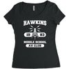 hawking av club middle school Women's Triblend Scoop T-shirt