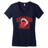 rolling jaws Women's V-Neck T-Shirt