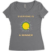 everyone is a winner Women's Triblend Scoop T-shirt
