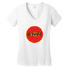 red fire Women's V-Neck T-Shirt
