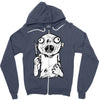 zombie knife Zipper Hoodie