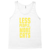less people, more cats Tank Top