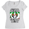 if it tastes like chicken, funny rude ideal birthday present Women's Triblend Scoop T-shirt