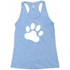 paw sticker vinyl decal Racerback Tank