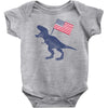 Patriotic T-Rex Baby Bodysuit
