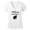 Daddy Bear - Baby Bear Custom Name Women's V-Neck T-Shirt