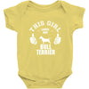 This Girl Loves Her Bull Terrier Baby Onesie