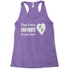 dogs leave paw prints on your heart Racerback Tank