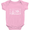 audio cassette 80's 90's party hip hop nostalgia retro Baby Bodysuit