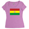 ghana international support your country  sport flag Women's Triblend Scoop T-shirt