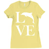 love dolphin Ladies Fitted T-Shirt