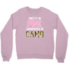 pretty in pink dangerous in camo Crewneck Sweatshirt