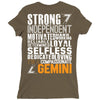 Strong Independent Motivated Gemini Ladies Fitted T-Shirt
